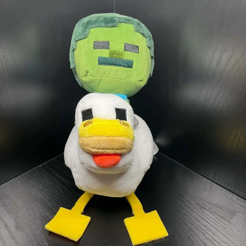 Minecraft Zombie Riding Chicken Plush & Table Decorating Kit Bundle
